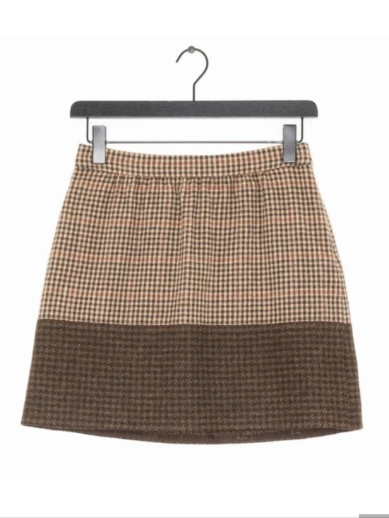 J. Crew Dresses & Skirts - J. Crew Two-Tone Brown Houndstooth Mini Skirt Size 2